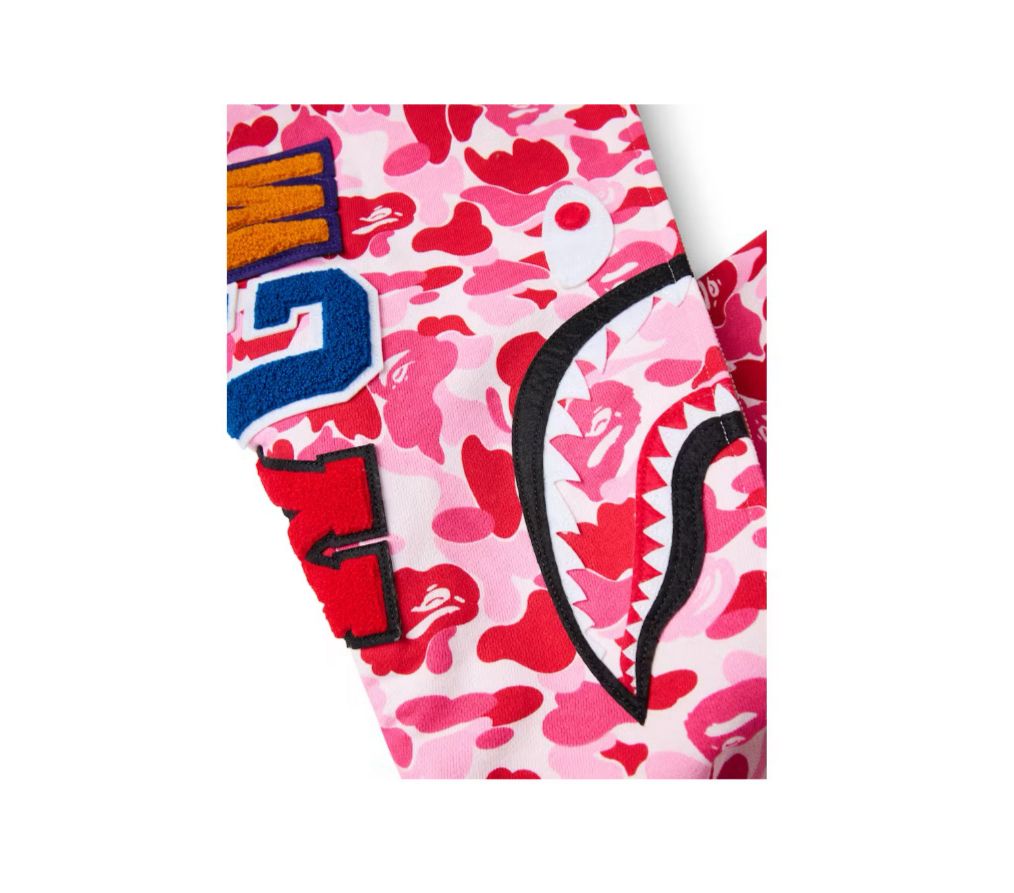 Hoodie Bape Camo Shark ''Pink''