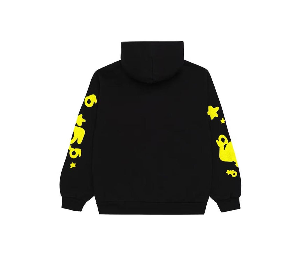 Sp5der Hoodie Beluga Onyx/Yellow
